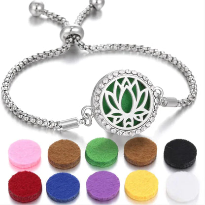 New Kaleidoscope Aromatherapy Bracelet Perfume Essential Oil Diffuser Locket Bracelet Charms Women Aroma Diffuser Jewelry