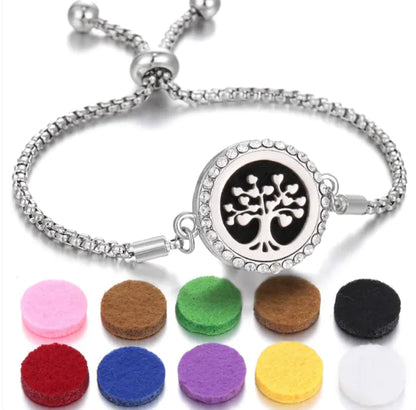 New Kaleidoscope Aromatherapy Bracelet Perfume Essential Oil Diffuser Locket Bracelet Charms Women Aroma Diffuser Jewelry