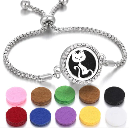 New Kaleidoscope Aromatherapy Bracelet Perfume Essential Oil Diffuser Locket Bracelet Charms Women Aroma Diffuser Jewelry